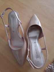 Neu TAMARIS Sling Pumps Beige Braun Gr. 41