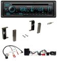 Kenwood Bluetooth DAB CD Lenkrad USB Autoradio für Audi TT 1998-2006 Aktiv schwa