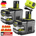 Für P108 Ryobi Akku 18V 12,0Ah Lithium Ionen Batterie One+ Plus RB18L50 P104 9AH