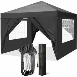 Pavillon 3mx3m Faltpavillon Gartenzelt Wasserdicht UV Pop-up Partyzelt Pavillon