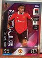 Styler Jadon Sancho Match Attax 2022-2023 Manchester United 22/23 # 113