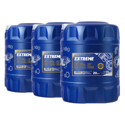 MANNOL Extreme SAE 5W40 Motoröl VW 50200, 50500, MB 229.5, BMW LL-01, 3x20 Liter