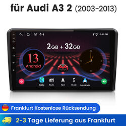 Für Audi A3 S3 RS3 8P 8V 9" Apple Carplay Android13 Autoradio GPS Nav DAB+ 2+32G