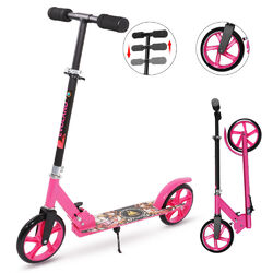 Kinder Roller Scooter Cityroller 2 Big LEDRäder Höheverstellbare Jungen Mädchen