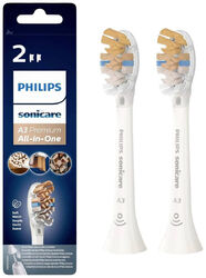 2/4 Stück Philips HX9092/11 Sonicare A3 Premium All-in-One Ersatzbürste Weiß