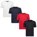 Herren Shirts T-Shirt kurzarm Shirt Baumwolle Rundhals Brusttasche in Übergrößen