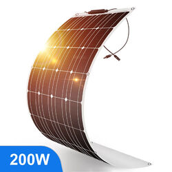 400W 200W Flexibel Solarpanel Mono Solarmodule 18V für Wohnmobil Boot Camping