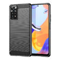 Schutzhülle für Xiaomi Redmi Note 11 Pro 5G / 4G Silikon Case Carbon Look Cover