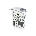 Curver Petlife Futtercontainer / Futtertonne 23L / 10kg Katzen-Design