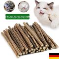 15-100x Matatabi Katzenminze Catnip Snacks Sticks Katzen Kauhölzer Zähne Gesund