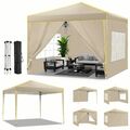 Pavillon 3x3m Wasserdicht Faltpavillon Pop Up Partyzelt Gartenzelt UV Schutz 50+