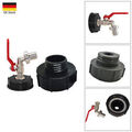 IBC Adapter S100x8 Grobgewinde 3/4 Zoll Kugelhahn Auslaufventil Regenwassertank*