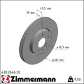 2x Zimmermann 430.2646.20 Bremsscheibe für OPEL INSIGNIA B Z18 Bremsscheiben