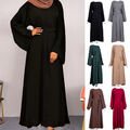 Muslimische Frauen Abaya Jilbab Kaftan Dubai Islamisches Damen Maxikleid N