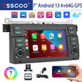 Für BMW 3er E46 318 320 325 Android 13 Carplay Autoradio 4+64GB DSP GPS NAVI Kam