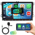 2+32G Android 13 Carplay GPS Navi Autoradio Mit DAB+ Für VW Seat GOLF Passat B6