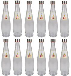 12x Glasflasche 1L mit Schraubdeckel Flasche Schraubverschluss Saft Most Flasche