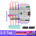 Dual Netzteil 100A,4P Automatischer Umschalter Leistungschalter Transferschalter