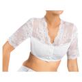 Nina von C. Damen Dirndl-Bluse halbarm Spitze Cups blickdicht Knopfleiste