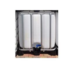 IBC 1000l Container Wassertank aus Lebensmittelbranche gereinigt M/PE Palette