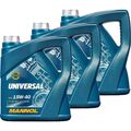 3x4 Liter MANNOL Universal 15W-40 Motoröl API SN/CH-4 ACEA A3/B4