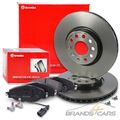 BREMBO BREMSSCHEIBEN +BELÄGE VORNE FÜR SKODA OCTAVIA 3 4 VW GOLF 7 8 PASSAT B8