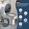 Holzkern Toilettendeckel mit Motiv Toilettensitz Soft Close WC Sitz MDF