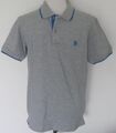 U.S. POLO ASSN Poloshirt Piquee Herren grau Gr.M*NEU*15