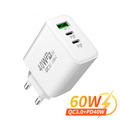 40W Schnell Ladegerät USB A 3.0 + 2 x USB C für iPhone Adapter Samsung Universal