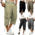 HERREN SHORTS BERMUDA KURZE HOSE CARGO DEHNBUND VERSCH. FARBEN