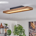 LED Wohn Schlaf Zimmer Lampe Decken Leuchte Holzoptik modern Flur Beleuchtung