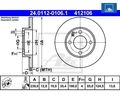 2 St. Bremsscheibe ATE 24.0112-0106.1 für VW Passat Variant