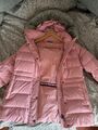 Tommy Hilfiger Mantel Damen Jacke Parka Gr. M Daunen Beige Rosa