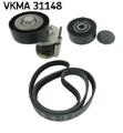 Original SKF Keilrippenriemensatz VKMA 31148 für VW