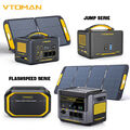 VTOMAN 2200W/1500W Tragbare Powerstation 1548Wh Solargenerator LiFePO4 Camping