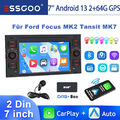 Android 13 Autoradio 2+64G Für Ford Focus Kuga MK7 C S Max GPS NAVI DAB MIK WIFI