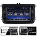 DAB+ Autoradio Carplay für VW Golf 5 6 Polo Passat Skoda Android 12 Navi 2 Din