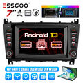 Autoradio 2+64GB Android 13 Carplay GPS RDS Für Mercedes Benz C-Klasse W203 CLK