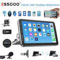 DAB Autoradio Android 13 1 DIN Bluetooth 360° Drehbar Bildschirm KAM Navigation