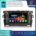 64GB DAB+Android 13 Autoradio GPS DVD CarPlay Navi OBD2 RDS DSP für Toyota Auris