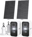ieGeek 2K Überwachungskamera Akku WLAN Kabellose mit Solarpanel Nachtsicht PIR