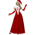 Weihnachtsfraukostüm Weihnachtsfrau Kleid Weihnachtskleid Miss Santa Kostüm SALE