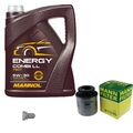 MANN-FILTER Ölfilter 5 L MANNOL Energy Combi LL 5W-30 für Skoda Superb II Kombi