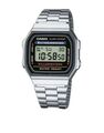 Casio Retro klassische Unisex Digital Stahl Armbanduhr - A168WA - 1 JA silber NEU