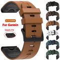 Für Garmin Fenix 7 7X 5X 6 6X Pro 5S 6S 7S Epix Pro 3 HR Quick Fit Leder Armband