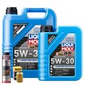 Motoröl 5W30 LIQUI MOLY Longtime Hightech 6L+HENGST Ölfilter +Ölschlammspülung