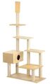 Silvio Design Katzen Kratzstamm Big House rh.  beige Maße: B120xT75xH230-260cm