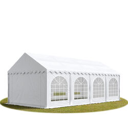 3x8m PVC Partyzelt Bierzelt Zelt Gartenzelt Festzelt Pavillon weiß NEU