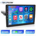 64GB 10.1" Android 13 Single 1 DIN Autoradio Carplay GPS Navi Bluetooth USB WiFi