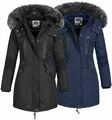 Anapurna by Geographical Norway Damen Winter Jacke Parka Mantel Fell Kapuze